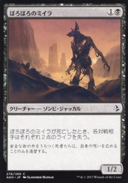 画像1: ぼろぼろのミイラ/Tattered Mummy 【日本語版】 [AKH-黒C]