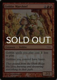 ゴブリンの戦長/Goblin Warchief (PRM/赤R/英/foil/NM) ※詳細要確認