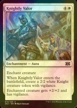 画像1: [FOIL] 騎士の勇気/Knightly Valor 【英語版】 [2X2-白C]