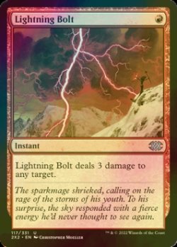 画像1: [FOIL] 稲妻/Lightning Bolt 【英語版】 [2X2-赤U]