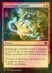 [FOIL] 火花魔道士の計略/Sparkmage's Gambit 【英語版】 [2X2-赤C]