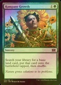 [FOIL] 不屈の自然/Rampant Growth 【英語版】 [2X2-緑C]