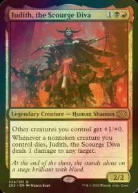 [FOIL] 災いの歌姫、ジュディス/Judith, the Scourge Diva 【英語版】 [2X2-金R]