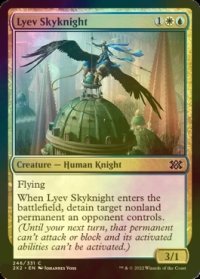 [FOIL] リーヴの空騎士/Lyev Skyknight 【英語版】 [2X2-金C]