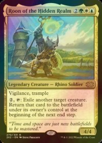 [FOIL] 隠された領域のローン/Roon of the Hidden Realm 【英語版】 [2X2-金R]