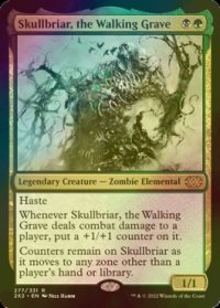 [FOIL] 歩く墓場、髑髏茨/Skullbriar, the Walking Grave 【英語版】 [2X2-金R]