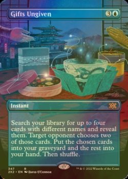 画像1: [FOIL] けちな贈り物/Gifts Ungiven (全面アート・海外産ブースター版) 【英語版】 [2X2-青R]