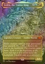 [FOIL] 裏切り者の王、セドリス/Sedris, the Traitor King (全面アート・海外産ブースター版) 【英語版】 [2X2-金MR]