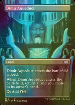 画像1: [FOIL] ディミーアの水路/Dimir Aqueduct (全面アート・海外産ブースター版) 【英語版】 [2X2-土地U]