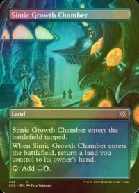 [FOIL] シミックの成長室/Simic Growth Chamber (全面アート・海外産ブースター版) 【英語版】 [2X2-土地U]