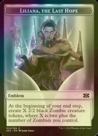 [FOIL] 最後の望み、リリアナ/LILIANA, THE LAST HOPE 【英語版】 [2X2-トークン]
