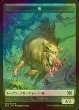 [FOIL] 猪/BOAR 【日本語版】 [2X2-トークン]