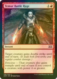 [FOIL] ティムールの激闘/Temur Battle Rage 【英語版】 [2XM-赤C]