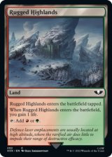 岩だらけの高地/Rugged Highlands 【英語版】 [40K-土地C]