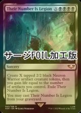 [FOIL] 彼らの数は兵団に値する/Their Number Is Legion (サージ仕様) 【英語版】 [40K-黒R]