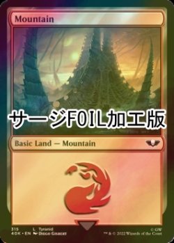 画像1: [FOIL] 山/Mountain No.315 (サージ仕様) 【英語版】 [40K-土地C]