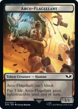 画像1: [FOIL] 特級贖罪者/ARCO-FLAGELLANT & 兵士/SOLDIER No.004 (サージ仕様) 【英語版】 [40K-トークン]
