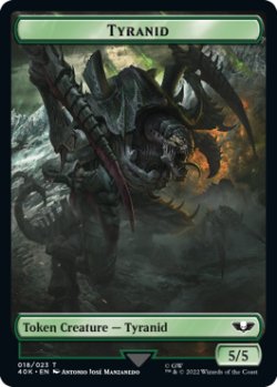 画像1: [FOIL] ティラニッド/TYRANID No.018 & ティラニッド/TYRANID No.017 (サージ仕様) 【英語版】 [40K-トークン]