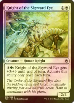 画像1: [FOIL] 天望の騎士/Knight of the Skyward Eye 【英語版】 [A25-白C]