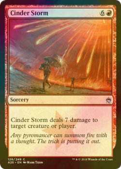 画像1: [FOIL] 燃えがらの嵐/Cinder Storm 【英語版】 [A25-赤C]