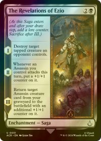 [FOIL] エツィオの啓示/The Revelations of Ezio 【英語版】 [ACR-黒U]