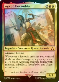 [FOIL] アレクサンドリアのアヤ/Aya of Alexandria 【英語版】 [ACR-金R]