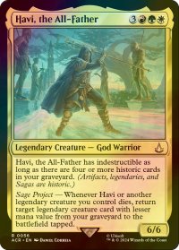 [FOIL] 万物の父、ハーヴィ/Havi, the All-Father 【英語版】 [ACR-金R]