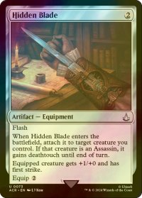 [FOIL] アサシンブレード/Hidden Blade 【英語版】 [ACR-灰U]