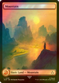 [FOIL] 山/Mountain No.108 (全面アート版) 【英語版】 [ACR-土地C]