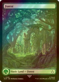 [FOIL] 森/Forest No.109 (全面アート版) 【英語版】 [ACR-土地C]