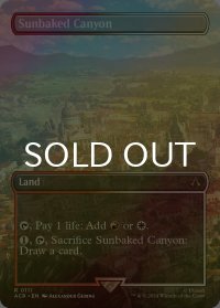 [FOIL] 灼陽大峡谷/Sunbaked Canyon (全面アート版) 【英語版】 [ACR-土地R]