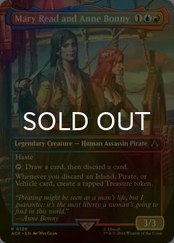 画像1: [FOIL] メアリ・リードとアン・ボニー/Mary Read and Anne Bonny (全面アート版) 【英語版】 [ACR-金R]