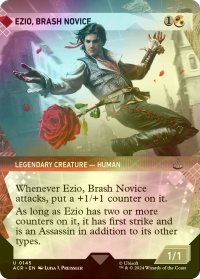 [FOIL] 無作法の新米、エツィオ/Ezio, Brash Novice (ショーケース版) 【英語版】 [ACR-金U]