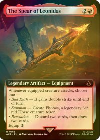 [FOIL] レオニダスの槍/The Spear of Leonidas (拡張アート版) 【英語版】 [ACR-赤R]