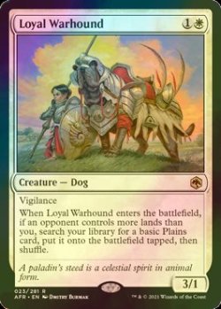 画像1: [FOIL] 忠実な軍用犬/Loyal Warhound 【英語版】 [AFR-白R]