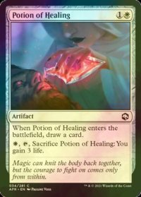 [FOIL] 治癒のポーション/Potion of Healing 【英語版】 [AFR-白C]