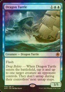 画像1: [FOIL] 竜亀/Dragon Turtle 【英語版】 [AFR-青R]