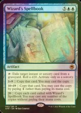 [FOIL] ウィザードの呪文書/Wizard's Spellbook 【英語版】 [AFR-青R]