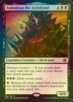 画像1: [FOIL] アーチフィーンド、アスモデウス/Asmodeus the Archfiend 【英語版】 [AFR-黒R]