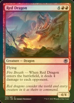 画像1: [FOIL] レッド・ドラゴン/Red Dragon 【英語版】 [AFR-赤U]