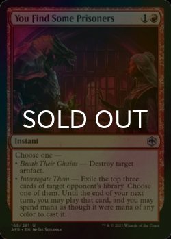 画像1: [FOIL] 君は囚人を見つけた/You Find Some Prisoners 【英語版】 [AFR-赤U]