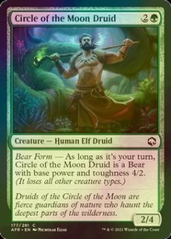 画像1: [FOIL] 月の円環のドルイド/Circle of the Moon Druid 【英語版】 [AFR-緑C]