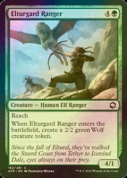 画像1: [FOIL] エルターガルドのレンジャー/Elturgard Ranger 【英語版】 [AFR-緑C]