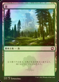 画像1: [FOIL] 森/Forest No.278 【日本語版】 [AFR-土地C]