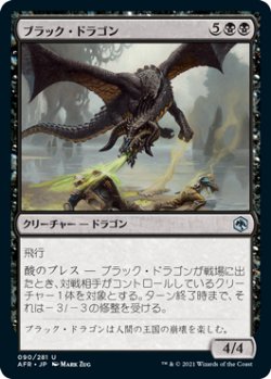 画像1: ブラック・ドラゴン/Black Dragon 【日本語版】 [AFR-黒U]