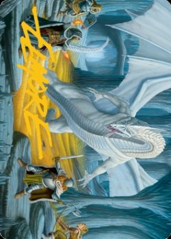 画像1: フロスト・ドラゴンの洞窟/Cave of the Frost Dragon No.046 (箔押し版) 【日本語版】 [AFR-アート]