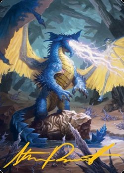 画像1: ブルー・ドラゴン/Blue Dragon No.073 (箔押し版) 【日本語版】 [AFR-アート]