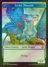 [FOIL] フェアリー・ドラゴン/FAERIE DRAGON 【英語版】 [AFR-トークン]