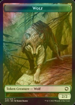 画像1: [FOIL] 狼/WOLF 【英語版】 [AFR-トークン]