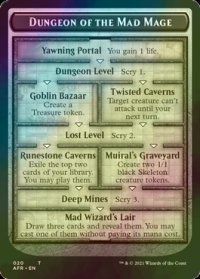 [FOIL] 狂える魔道士の迷宮/DUNGEON OF THE MAD MAGE & ゴブリン/GOBLIN 【英語版】 [AFR-トークン]